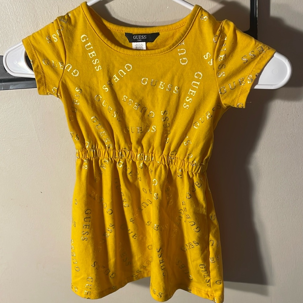 Yellow Guess kids dress